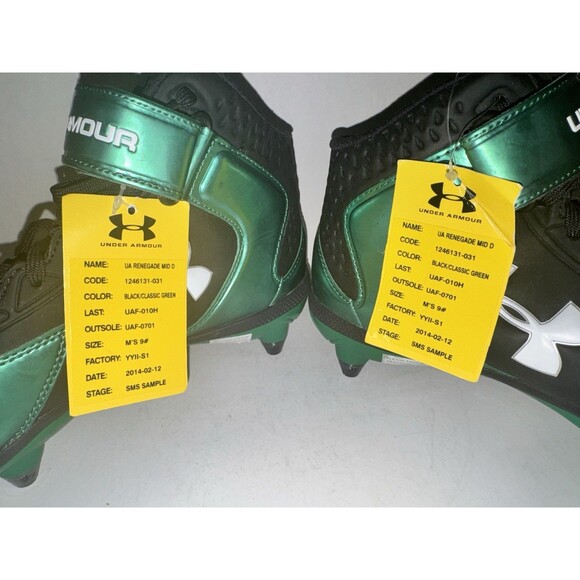 Under Armour UA Renegade Mid D SMS Sample Football Cleats Men’s 9 NEW RARE main image 15